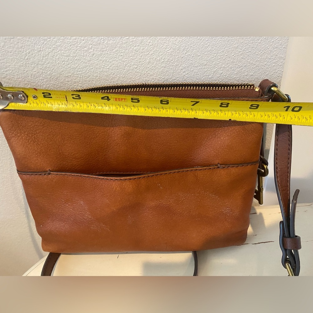 Brown Leather Crossbody Bag by Fossil - Picture 9 of 10